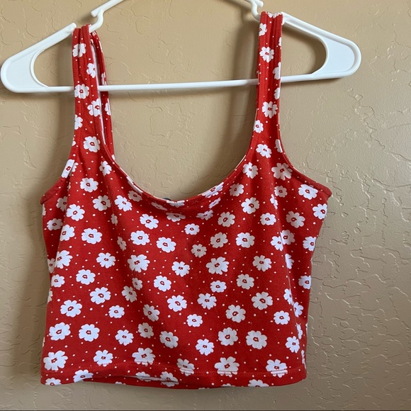 Forever 21 Floral Crop Top - Size M - Picture 1 of 3